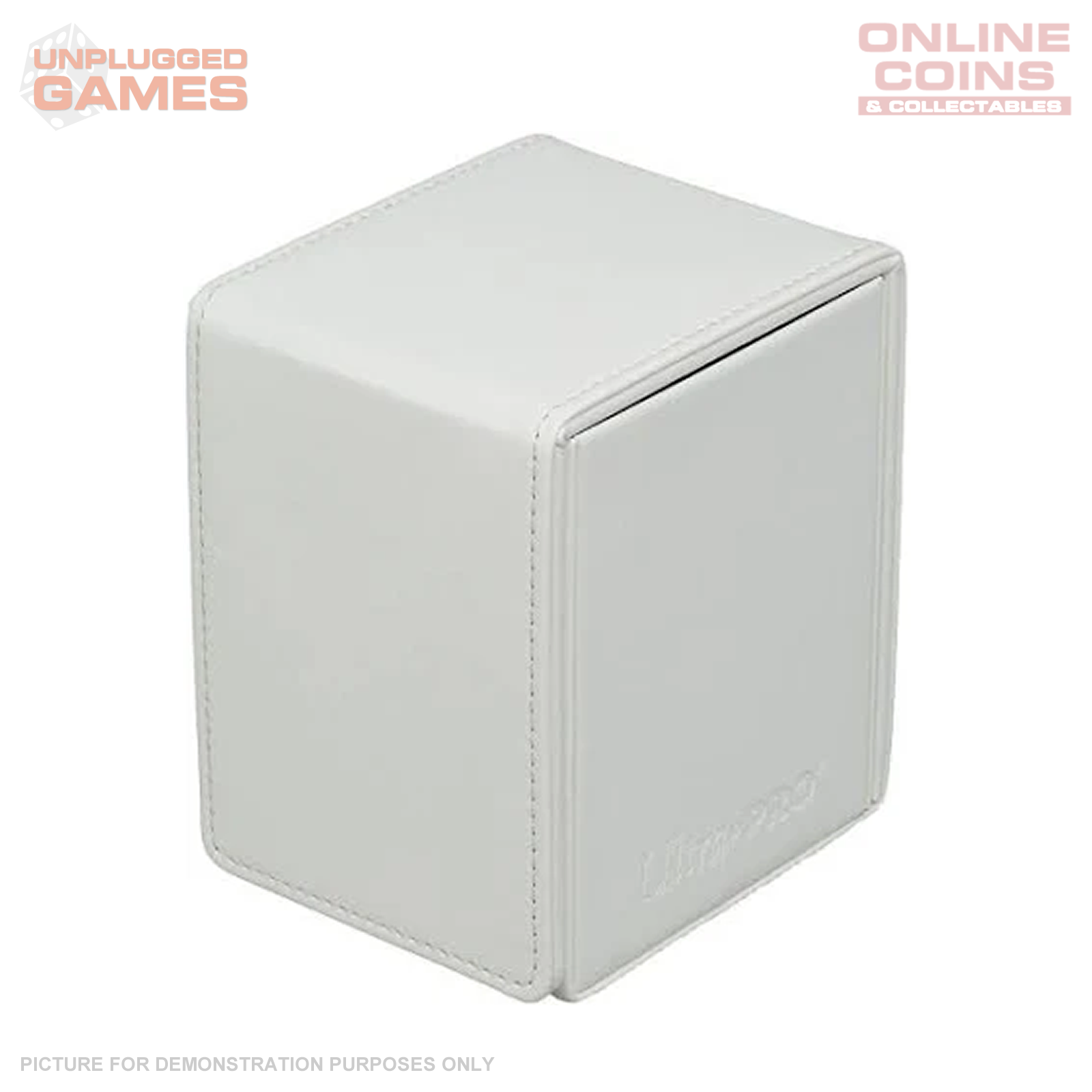 Ultra Pro - Vivid Deck Box - Alcove Flip - WHITE